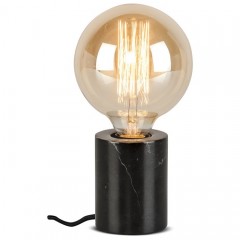 BLACK MARBLE TABLE LAMP     - TABLE LAMPS